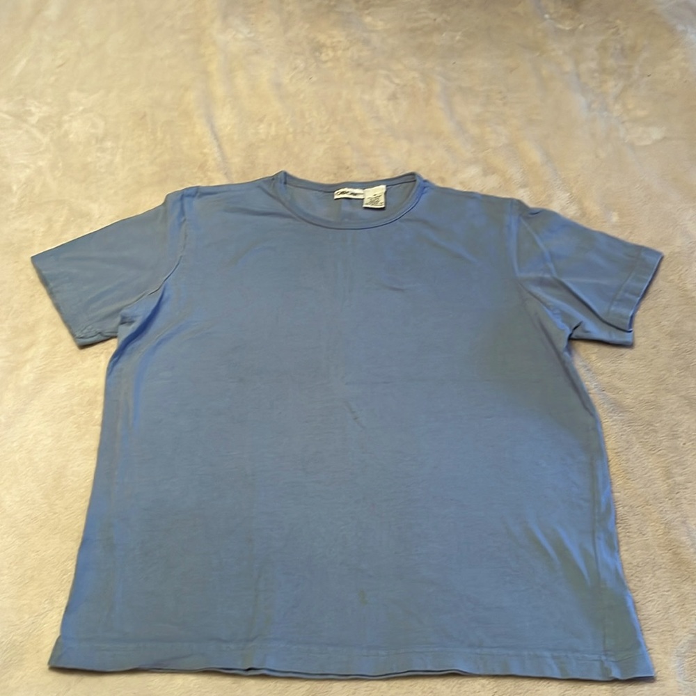 Cherokee medium periwinkle cotton tee